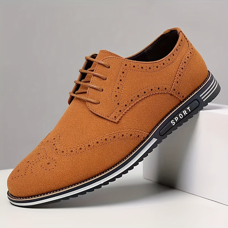 New Men's Plus Size Casual Shoes, Korean Style, Versatile Fashion Shoes with Soft Sole Lace-up Rubber Sole Shoes Wedding Everyday Casual Shoes