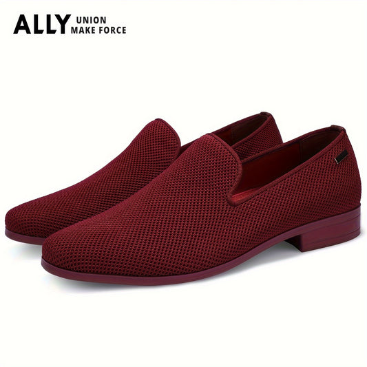 Assorted Colors Men's Stylish Slip On Dress Loafers, Smart Casual Outdoor Walking Shoes