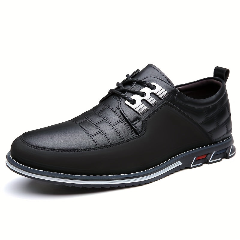 Men's Square Embroidery Business Casual Shoes