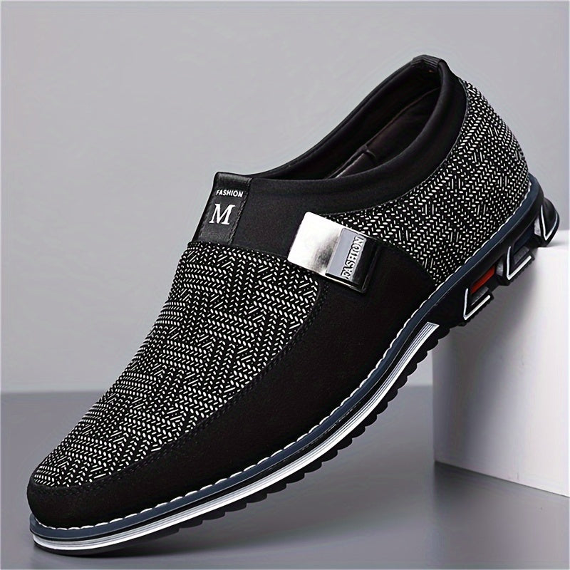Soft-soled versatile breathable Men's shoes, fashionable round-head comfortable sports shoes for casual wear