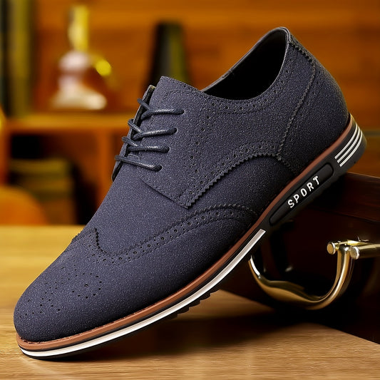 New Men's Plus Size Casual Shoes, Korean Style, Versatile Fashion Shoes with Soft Sole Lace-up Rubber Sole Shoes Wedding Everyday Casual Shoes