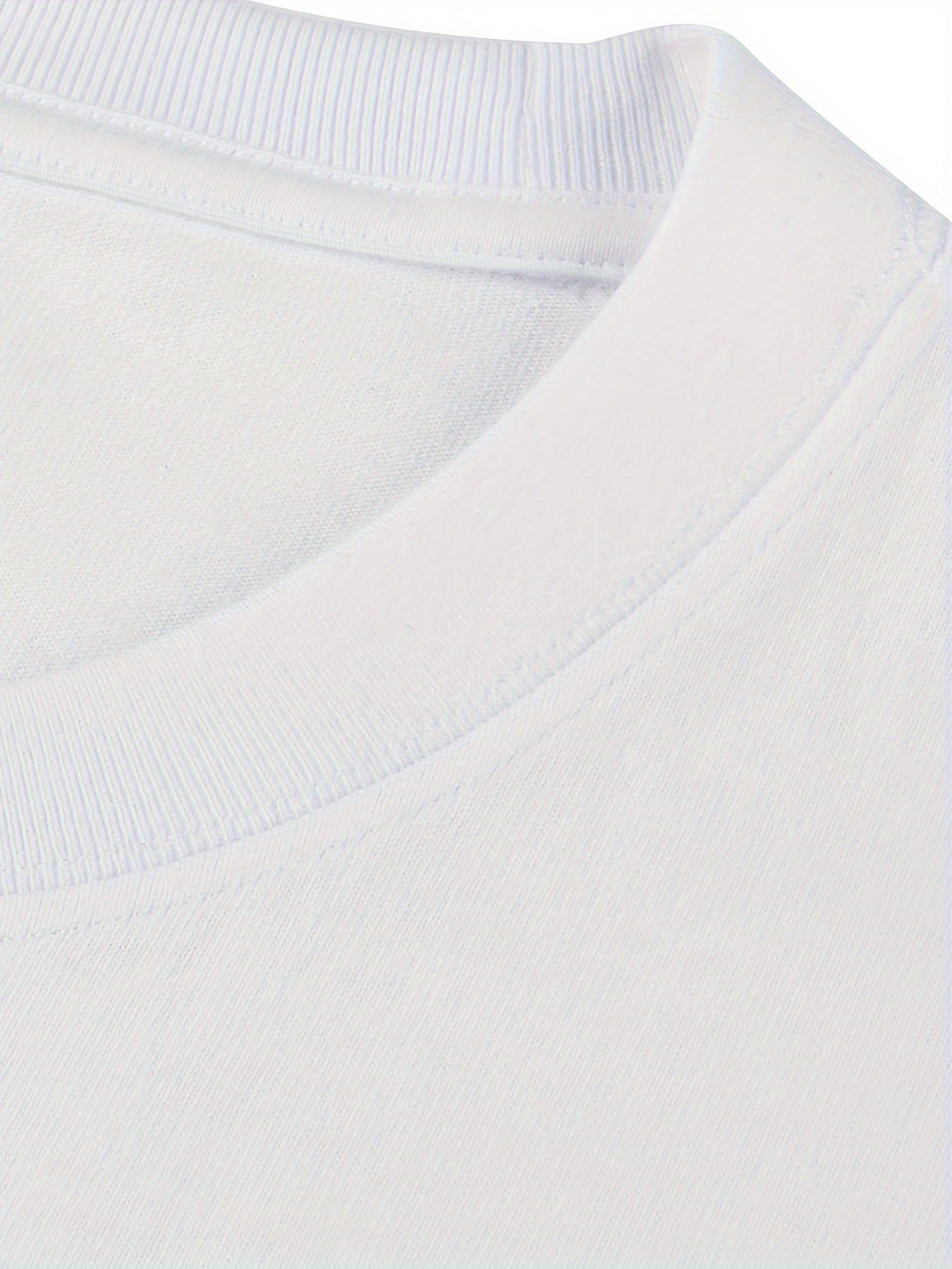 A print men's creative top, casual short sleeve crew neck Tshirt, men's clothing for summer outdoor