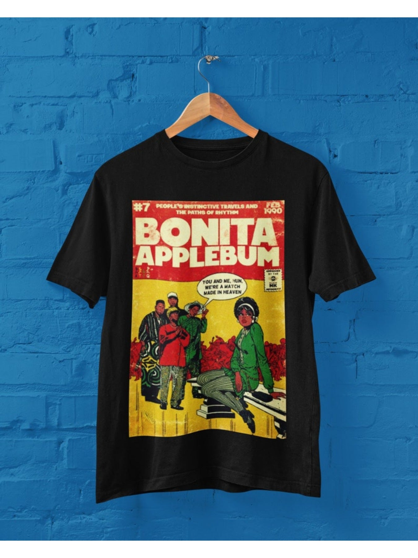 A Tribe Called Quest Shirt, Bonita Applebum! Vintage Album, 80s 90s Hip Hop RB, Tribe Tshirt Retro Comic Tee, Q Tip ATCQ Peoples Instinctive