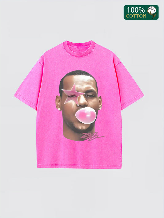 Le BubbleGum Vintage Goat Basketball Tee Casual Cotton Menswear Retro Shirt T-Shirt Top Graphic Underwear Tshirt Streetwear Shortsleeve