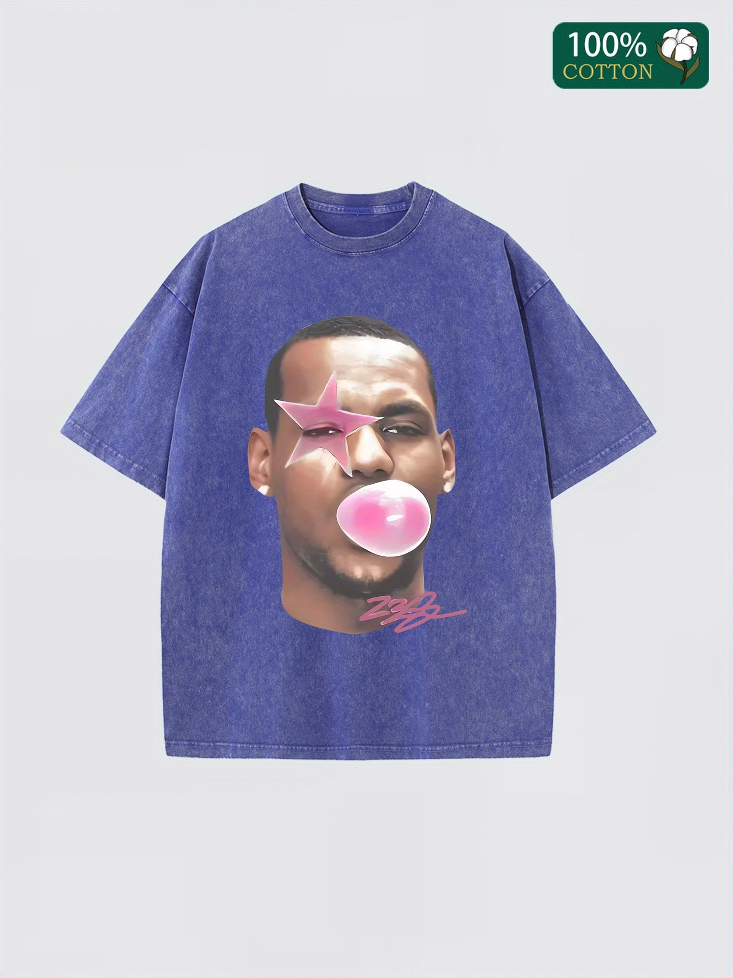 Le BubbleGum Vintage Goat Basketball Tee Casual Cotton Menswear Retro Shirt T-Shirt Top Graphic Underwear Tshirt Streetwear Shortsleeve