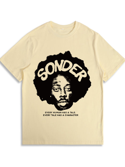 Sonder Graphic Shirt, TShirt Casual Classic Cotton Womenswear T-Shirt Top Comfy Tee Streetwear Woman Shortsleeve Crewneck