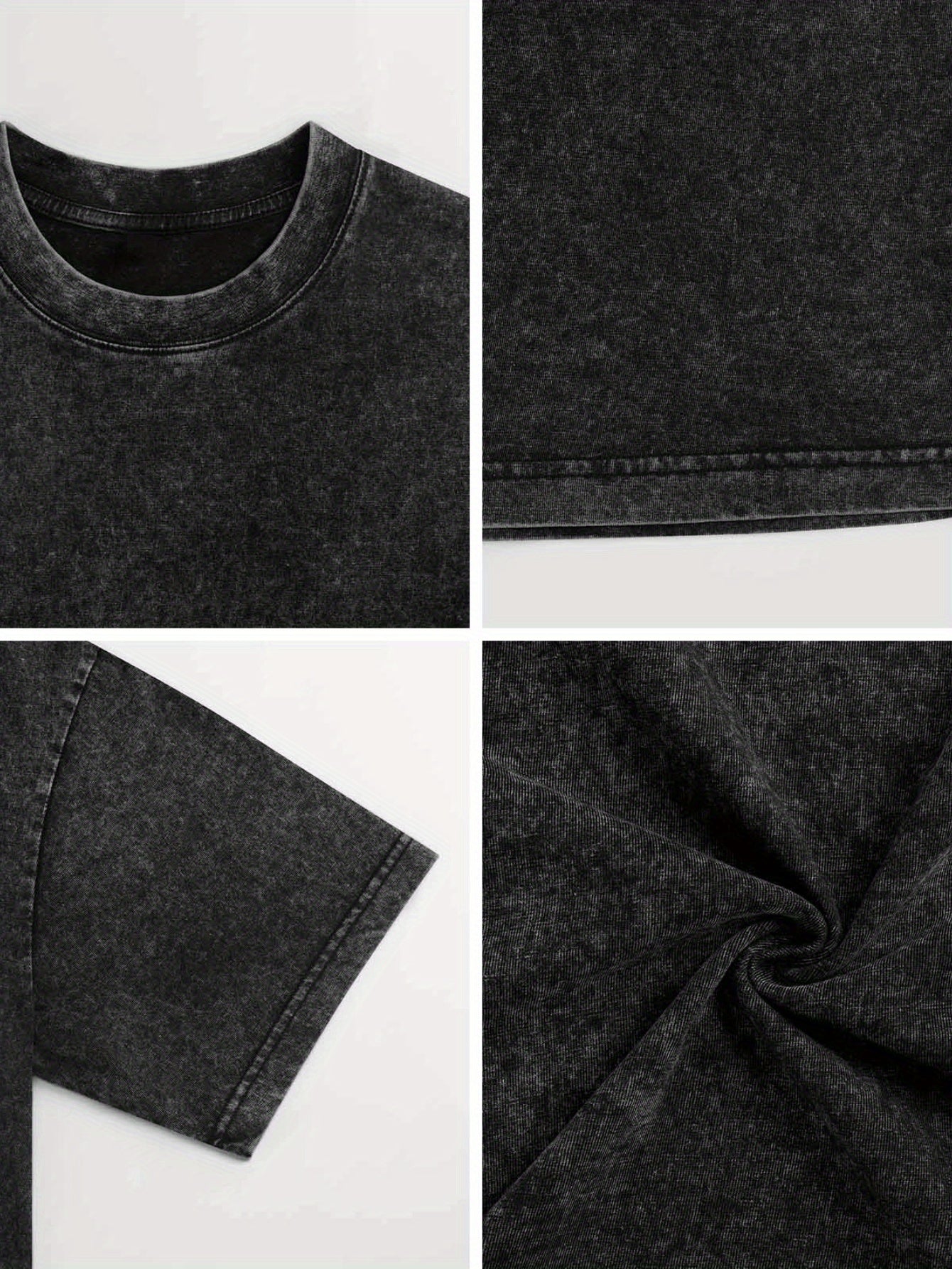 American Trendy Hell Dog Printed Cotton 230g Washed Short Sleeve T-shirt Vintage Washed T-Shirt, v Casual Crew Neck Cotton Tee with Medium Stretch Knit Fabric and Applique Detail, Everyday Tshirt | Distressed Fashion | Appliq