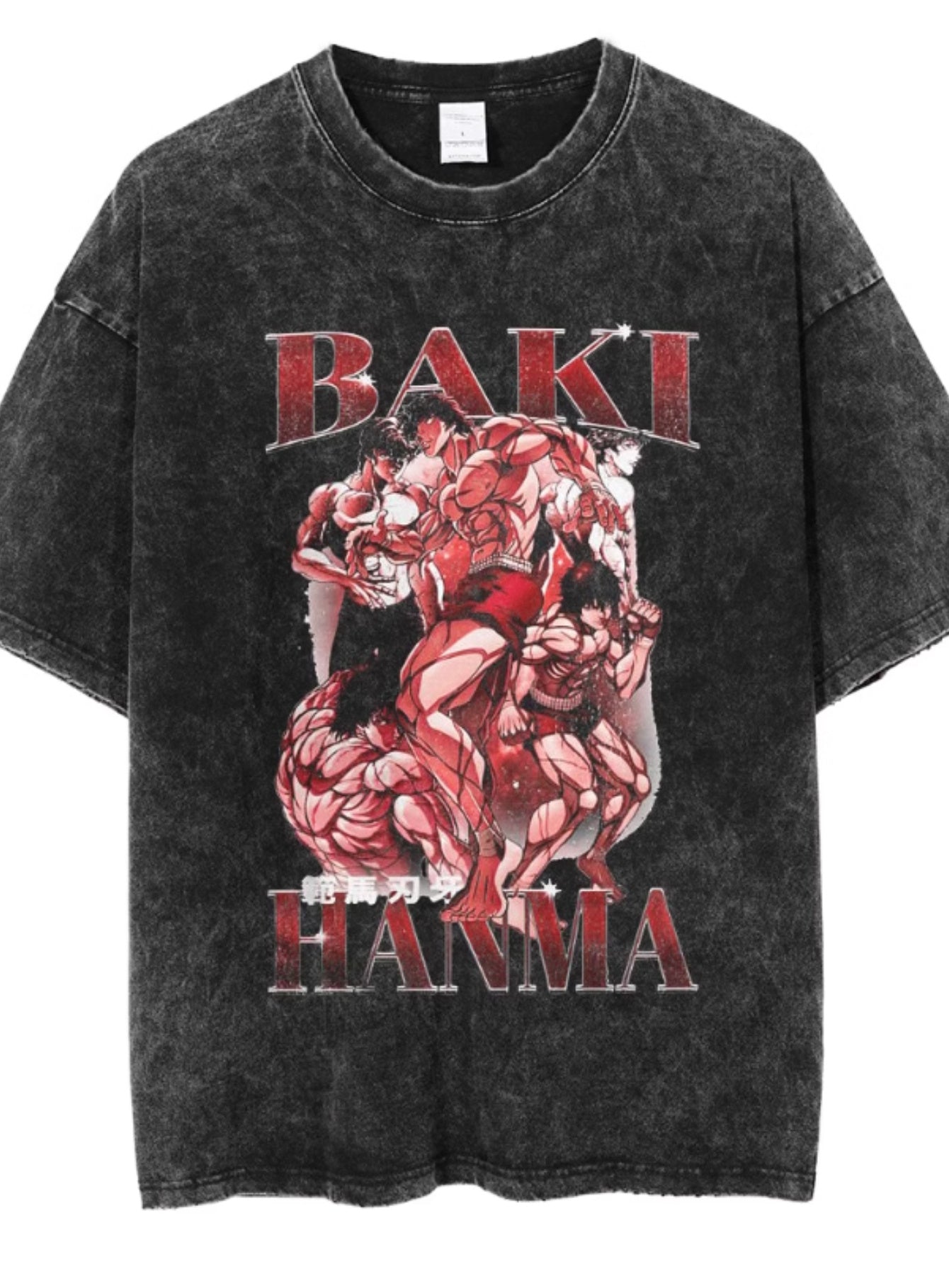 EWHHanma Baki The Grappler Gym Anime Tshirt Men_yythkgDG004