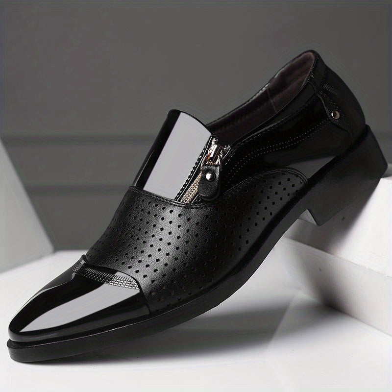 New Men's Dress Shoes, Elegant Pointed Toe Fashion Loafers, Slip-On Men's Gift, Comfortable Office Dress Shoes, Men's Black Shoes