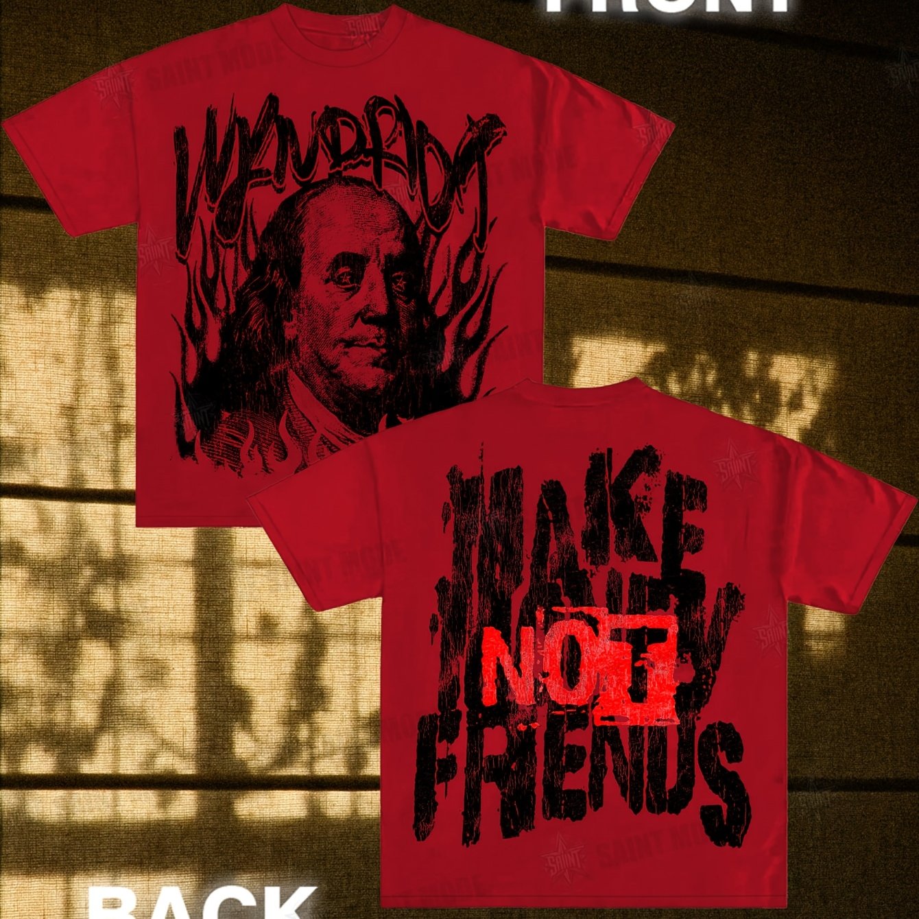 Men'S & Women'S Vintage-Inspired Cotton T-Shirt - "I'm Not Friends with Anyone" Graphic Print, Round Neck, Short Sleeve, Casual Casual Attire, All-Season Comfort, Everyday Tshirt | Retro Print Shirt | Cotton Fabric