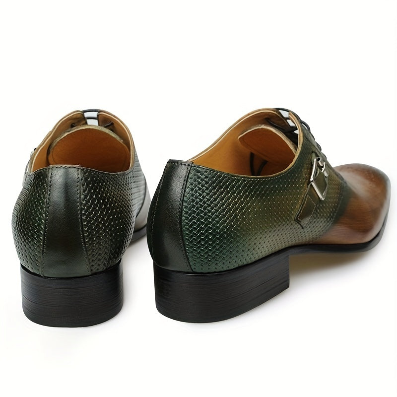 Men's Brogue Oxford Shoes, Lace-up Front Dress Shoes For Men, Business Formal White Tie, Black Tie, Black Tie Optional Wedding