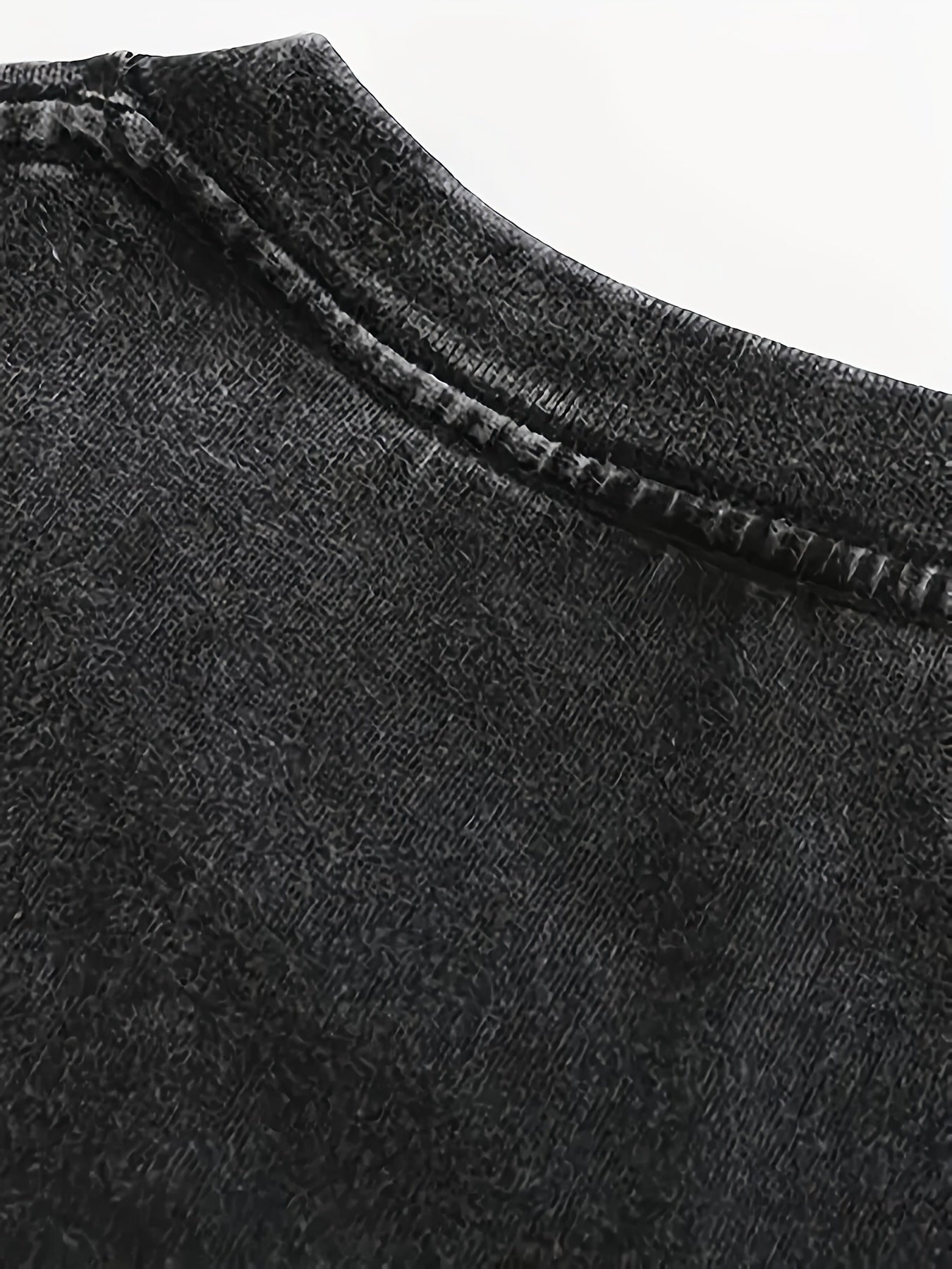 Men Harajuku Black Washed T-Shirt Hip Hop Streetwear Anime Print Graphic T Shirt Cotton Casual Tshirt Summer Short Sleeve Tee