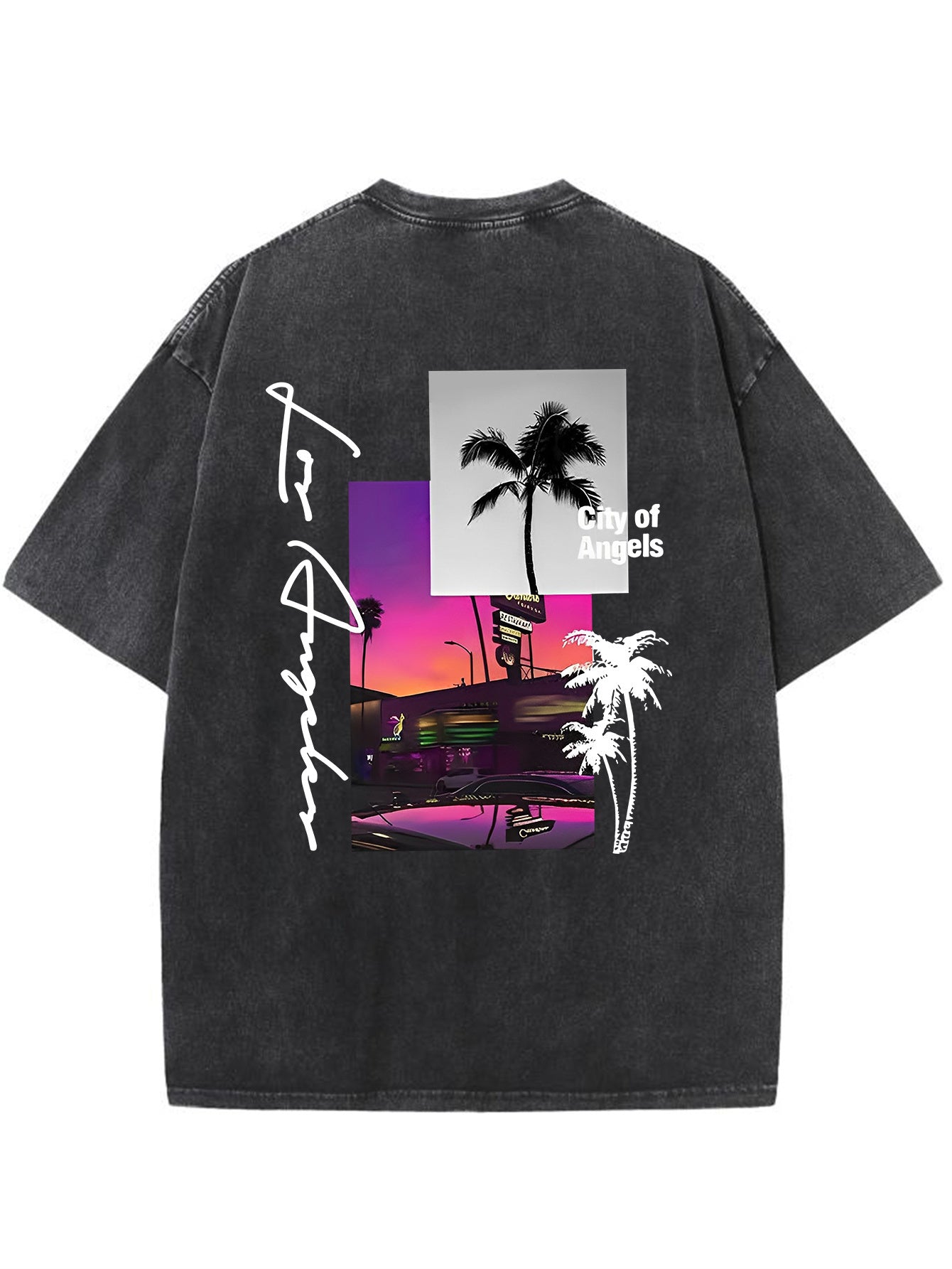 3pcs Men's Graphic T-Shirts - Summer Casual Short Sleeve Tees with Palm Tree, Malibu Vacation & Tropical Sunset Designs, 100% Cotton Loose Fit for Beach, Parties, Outdoor Activities, Beach Party Apparel, Vacationthemed Shirts