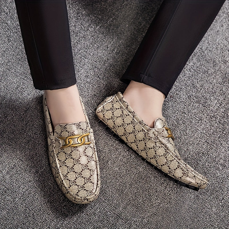 Men's Casual Bit Loafers, Breathable Lightweight Slip On Shoes For Outdoor Walking Driving Night Clubs Party, Spring Summer And Autumn