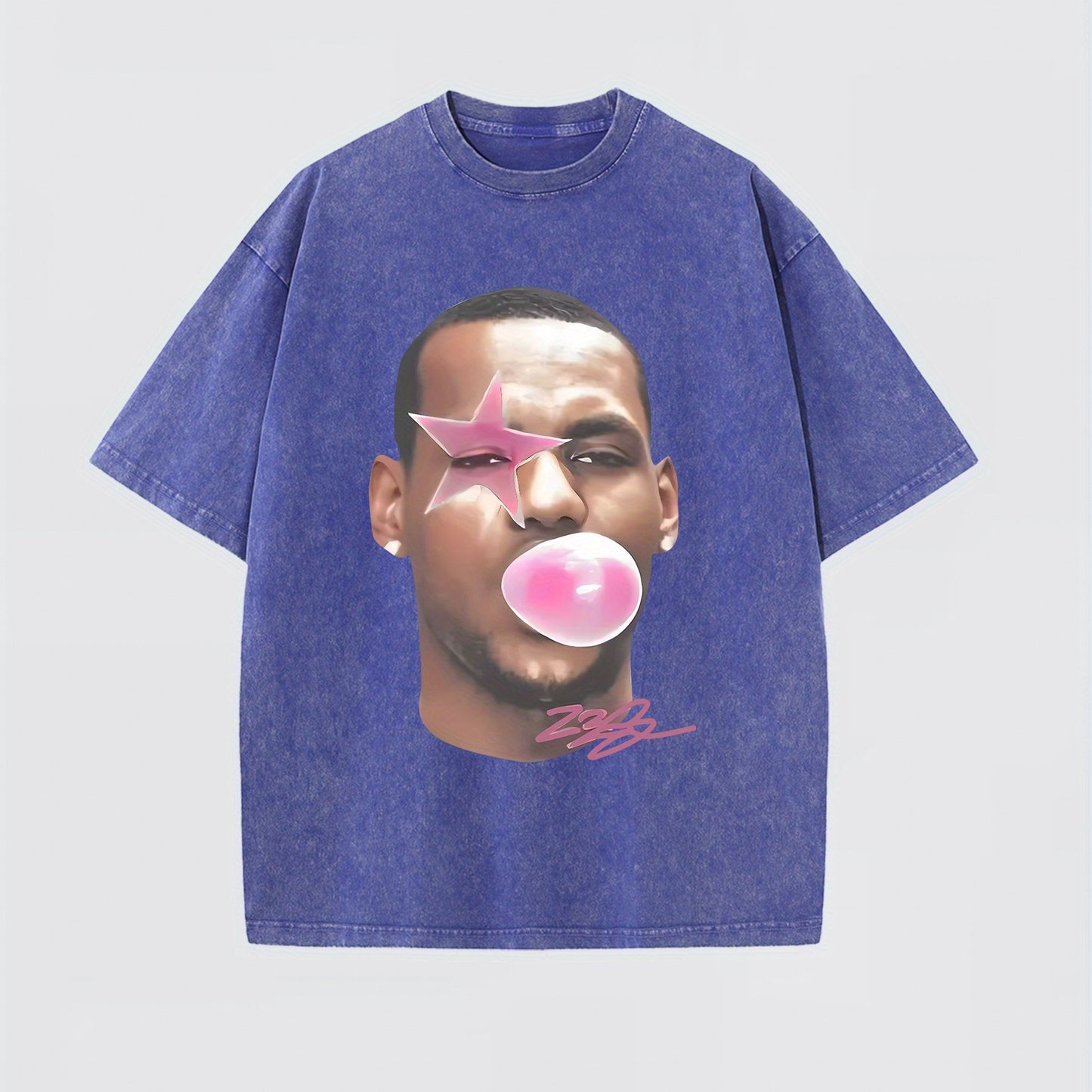 Le BubbleGum Vintage Goat Basketball Tee Casual Cotton Menswear Retro Shirt T-Shirt Top Graphic Underwear Tshirt Streetwear Shortsleeve