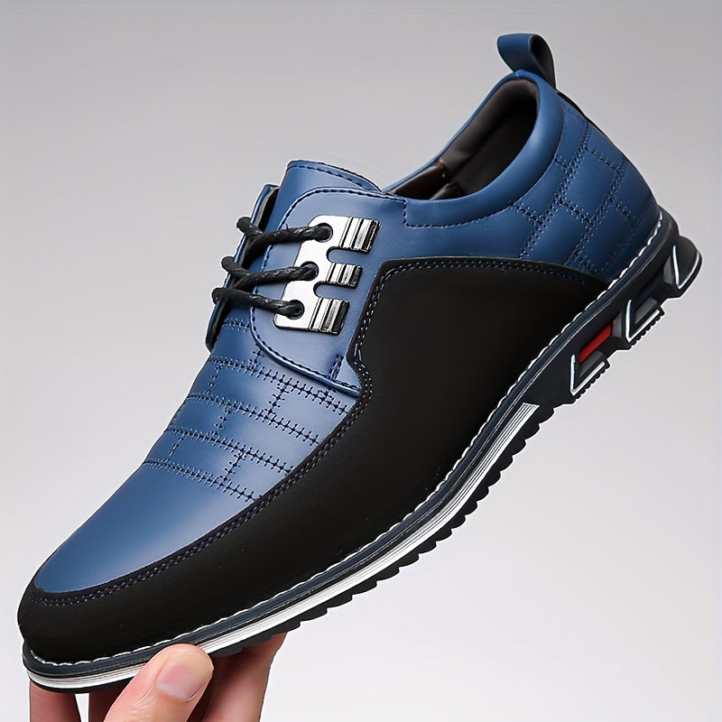 Men's Square Embroidery Business Casual Shoes