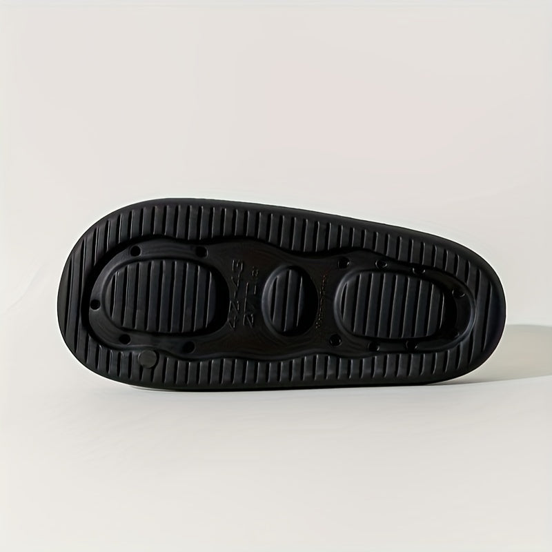 Men's Pillow Slides, Casual Non Slip EVA Slippers, Open Toe Shoes For Indoor Outdoor Beach Shower, Spring And Summer