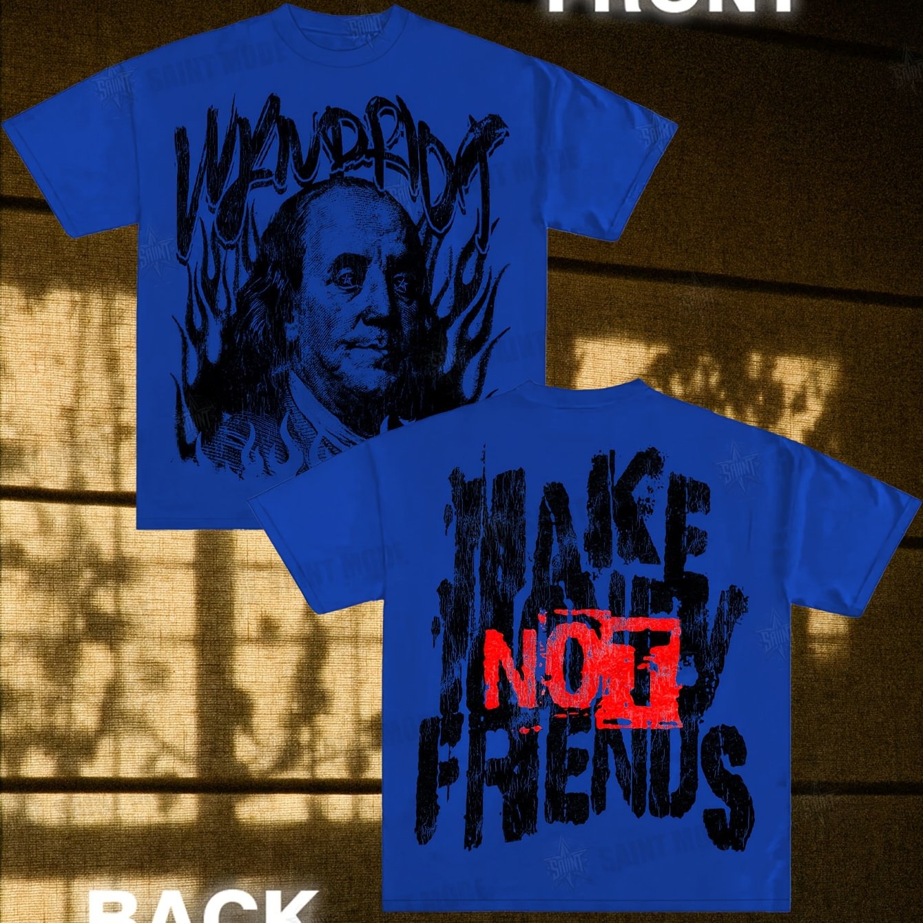 Men'S & Women'S Vintage-Inspired Cotton T-Shirt - "I'm Not Friends with Anyone" Graphic Print, Round Neck, Short Sleeve, Casual Casual Attire, All-Season Comfort, Everyday Tshirt | Retro Print Shirt | Cotton Fabric