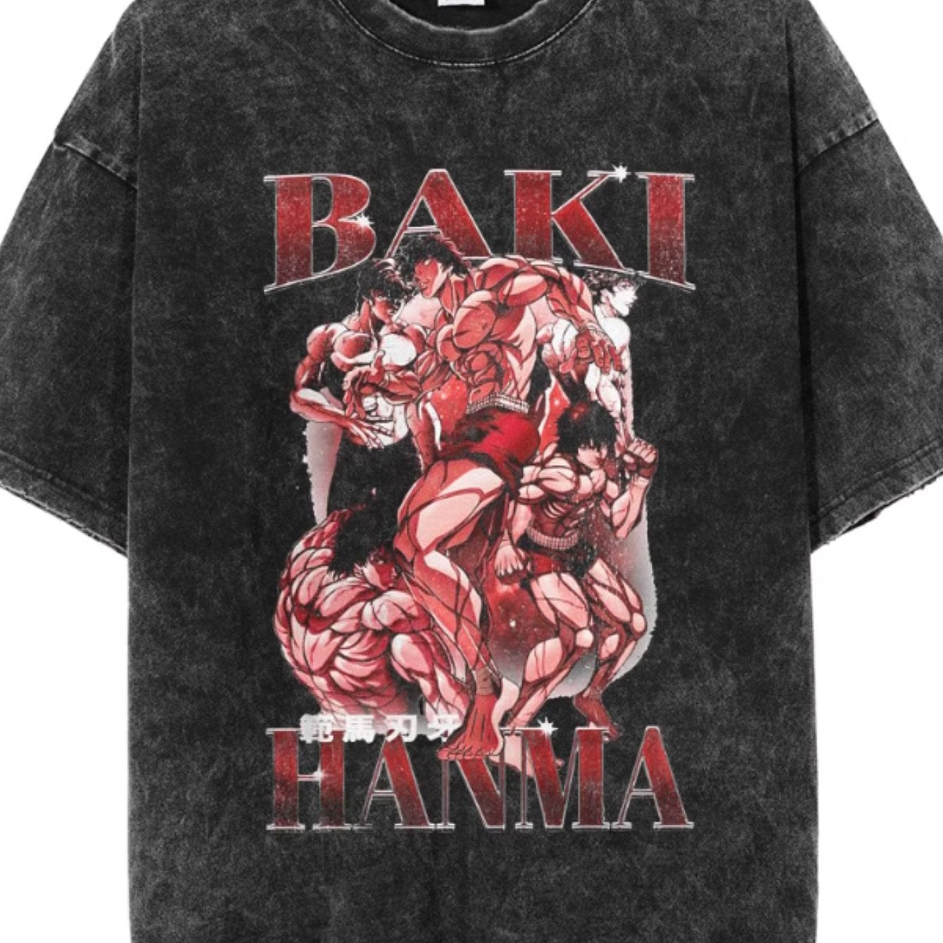 EWHHanma Baki The Grappler Gym Anime Tshirt Men_yythkgDG004