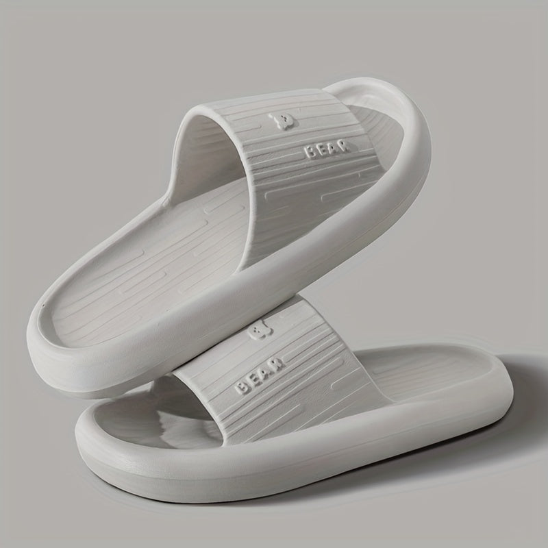 Men's Pillow Slides, Casual Non Slip EVA Slippers, Open Toe Shoes For Indoor Outdoor Beach Shower, Spring And Summer