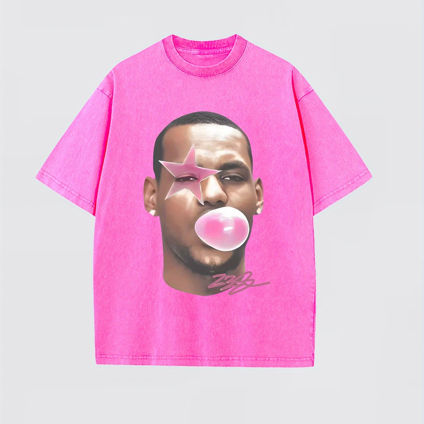 Le BubbleGum Vintage Goat Basketball Tee Casual Cotton Menswear Retro Shirt T-Shirt Top Graphic Underwear Tshirt Streetwear Shortsleeve