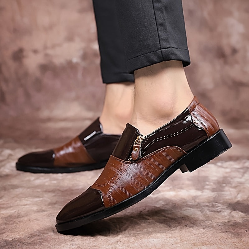 New Men's Dress Shoes, Elegant Pointed Toe Fashion Loafers, Slip-On Men's Gift, Comfortable Office Dress Shoes, Men's Black Shoes