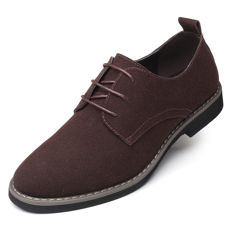 Men's Versatile Business Casual Shoes - Sleek Low-Top Design, Lace-Up, Durable Rubber Sole for All Seasons