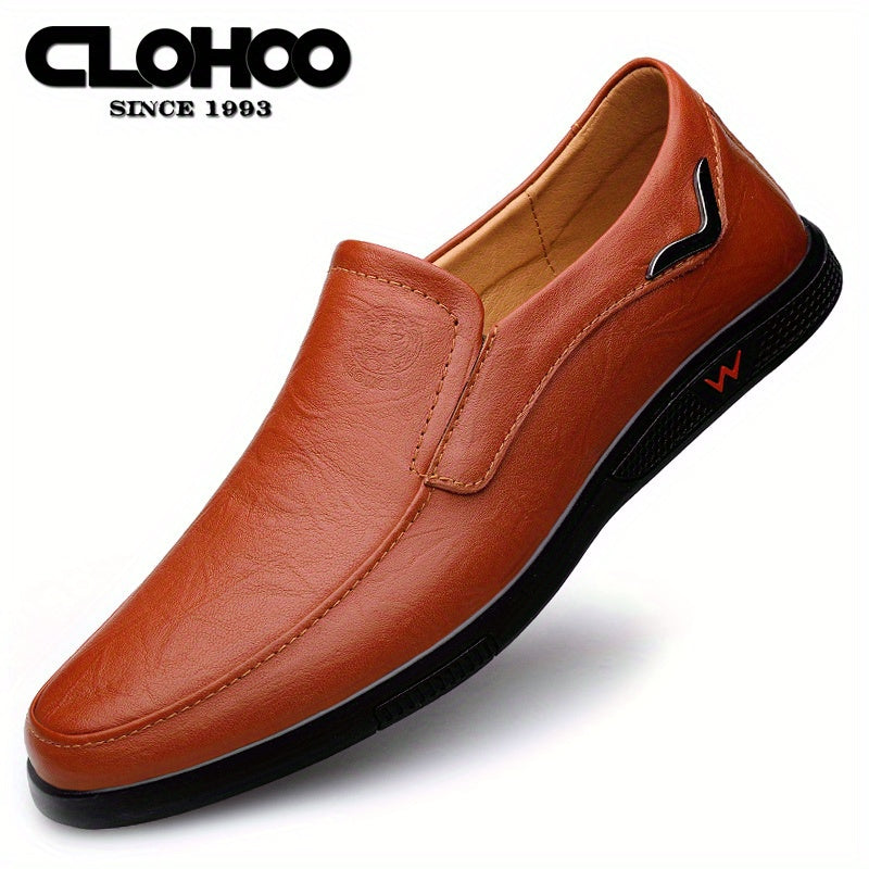 CLOHOO Men's Anti-Slip Fashion Slip-On Casual Shoes