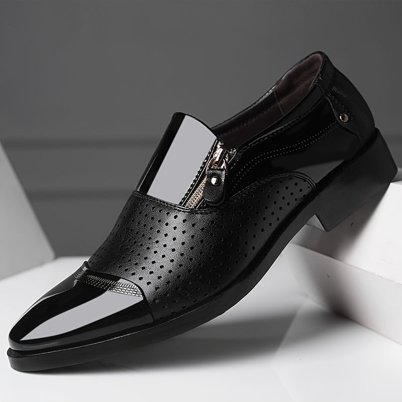 New Men's Dress Shoes, Elegant Pointed Toe Fashion Loafers, Slip-On Men's Gift, Comfortable Office Dress Shoes, Men's Black Shoes