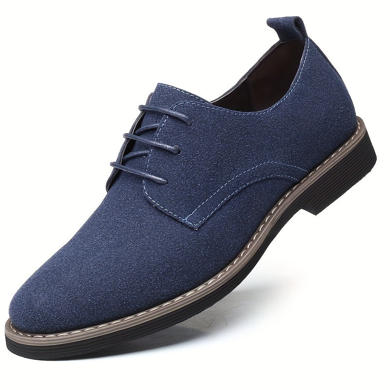Men's Versatile Business Casual Shoes - Sleek Low-Top Design, Lace-Up, Durable Rubber Sole for All Seasons
