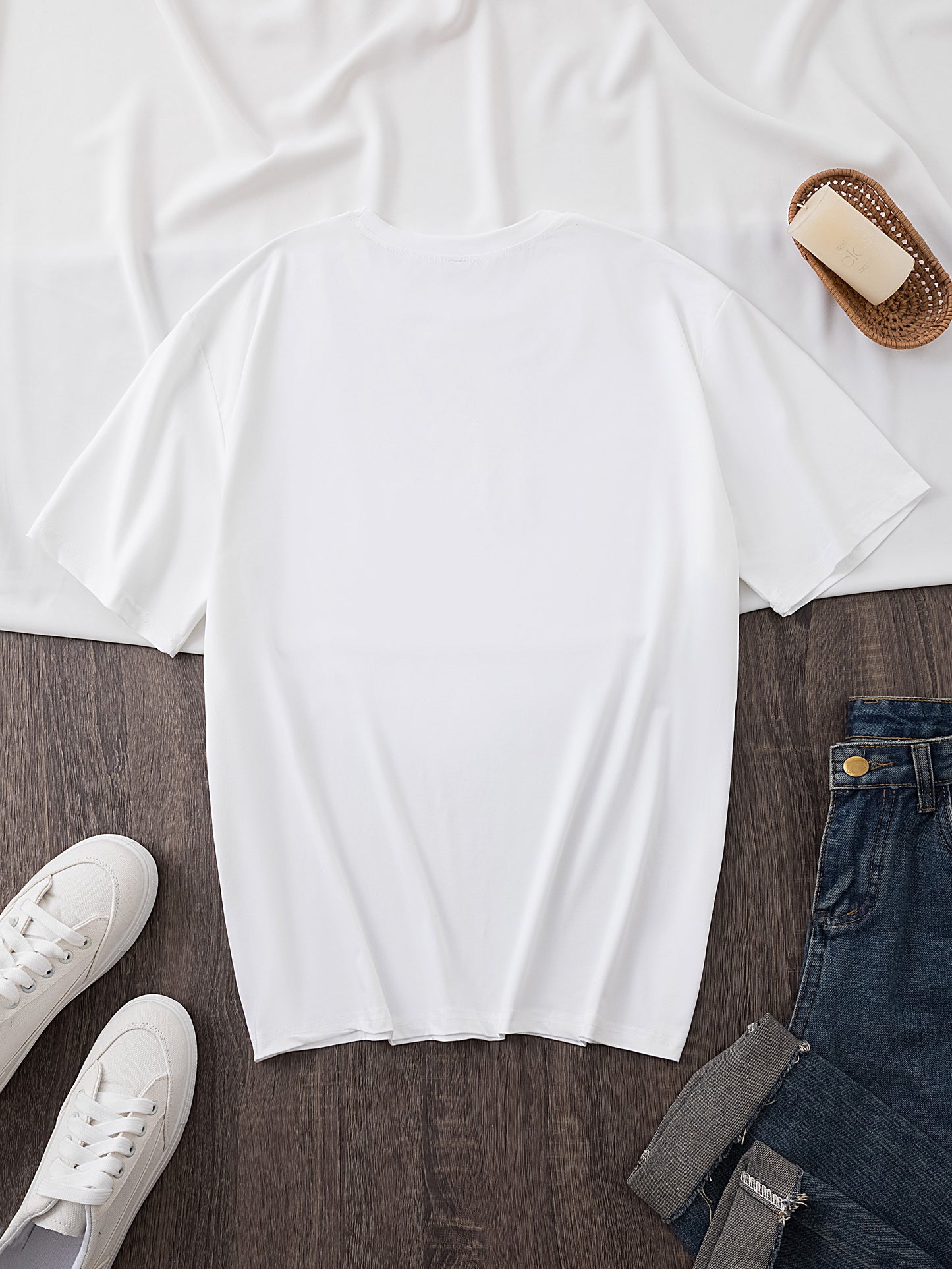 1pc Men'S & Women'S Anime Cat Graphic T-Shirt - Soft Fabric Retro Casual Tee with Playful Cat & Star Design, Short Sleeve Round Neck, Unisex Comfort for All-Season Casual Attire, Cat Tshirt, Allseason Apparel, Skinfriendly Ma