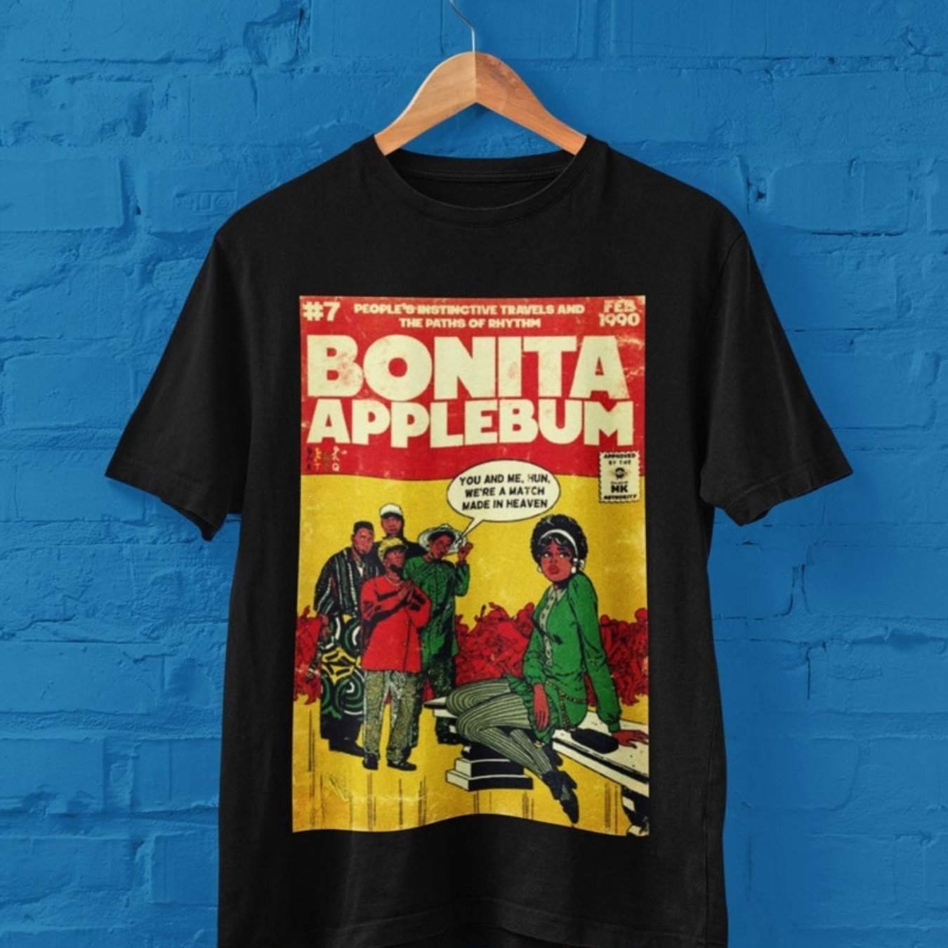 A Tribe Called Quest Shirt, Bonita Applebum! Vintage Album, 80s 90s Hip Hop RB, Tribe Tshirt Retro Comic Tee, Q Tip ATCQ Peoples Instinctive