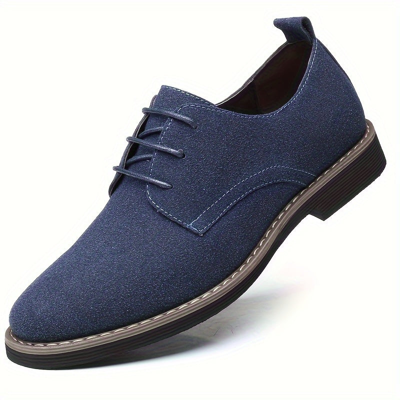 Men's Versatile Business Casual Shoes - Sleek Low-Top Design, Lace-Up, Durable Rubber Sole for All Seasons