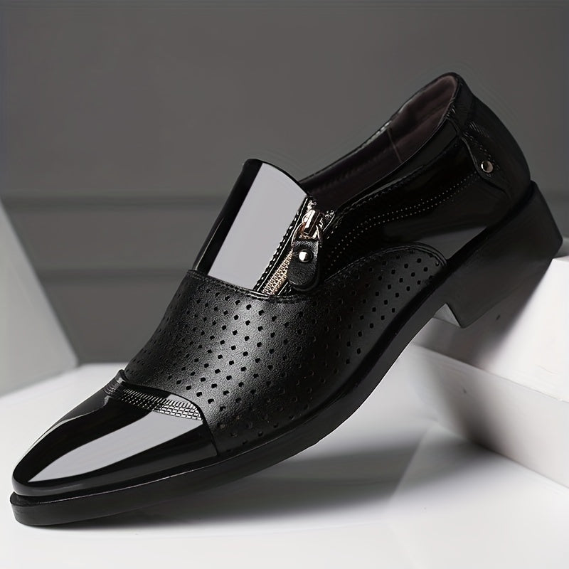 New Men's Dress Shoes, Elegant Pointed Toe Fashion Loafers, Slip-On Men's Gift, Comfortable Office Dress Shoes, Men's Black Shoes