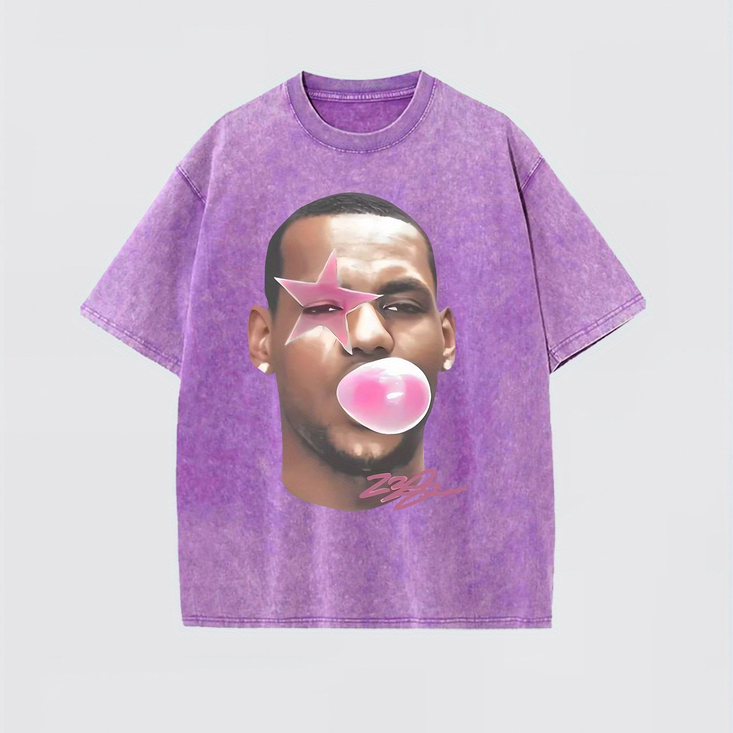 Le BubbleGum Vintage Goat Basketball Tee Casual Cotton Menswear Retro Shirt T-Shirt Top Graphic Underwear Tshirt Streetwear Shortsleeve