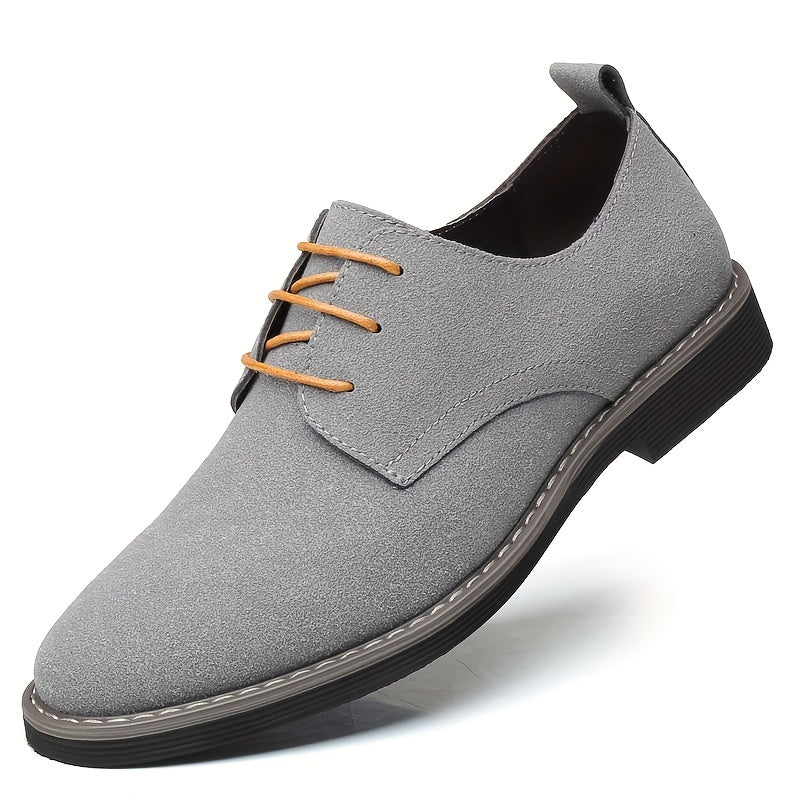 Men's Versatile Business Casual Shoes - Sleek Low-Top Design, Lace-Up, Durable Rubber Sole for All Seasons