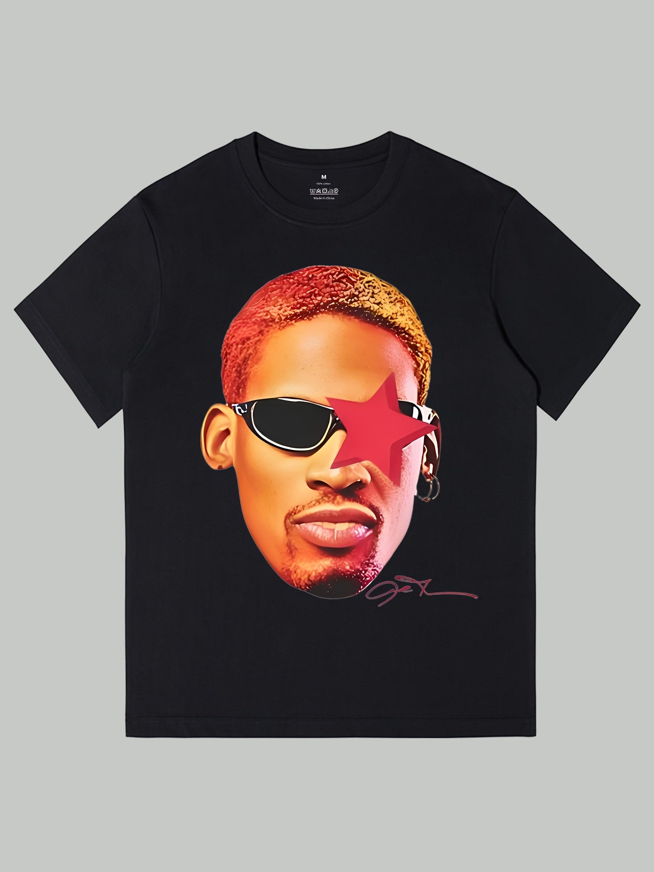 Cotton Tee Basketball Sreetwear 90s Styled Shirt Hiphop Vibes Y2K Aesthetic Throwback Classic Sports Fan Fashion Jordan Casual Menswear Retro Top Comfy Day Smooth Tshirt