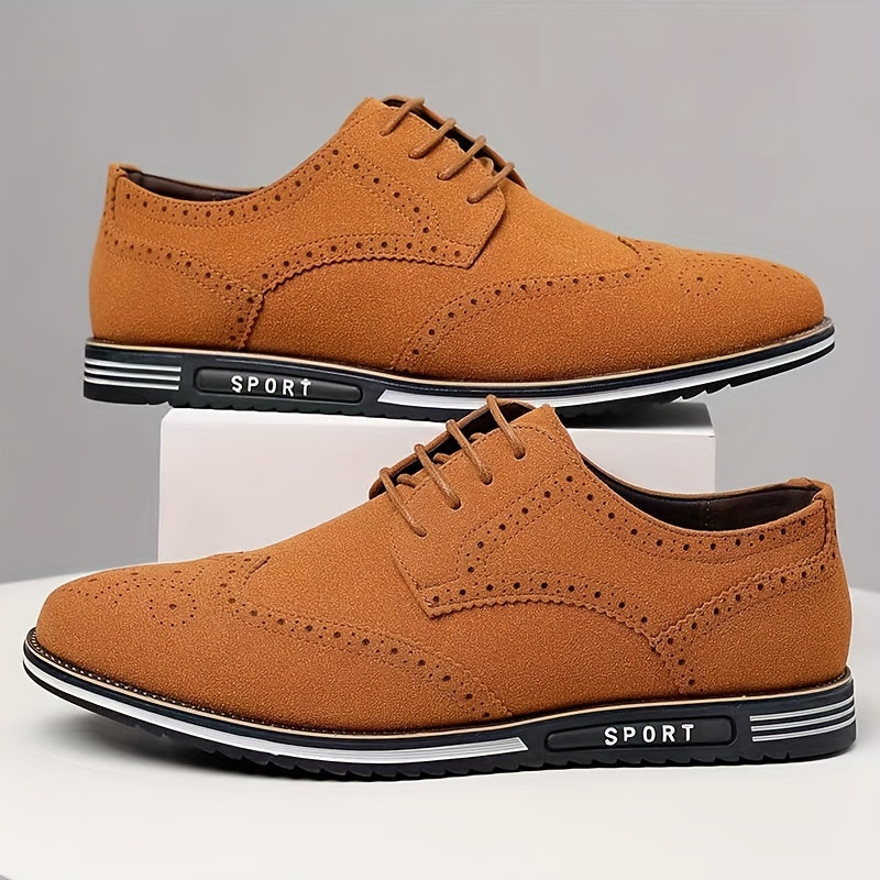 New Men's Plus Size Casual Shoes, Korean Style, Versatile Fashion Shoes with Soft Sole Lace-up Rubber Sole Shoes Wedding Everyday Casual Shoes