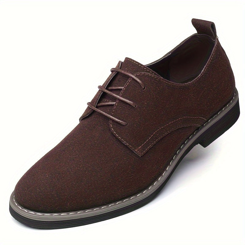 Men's Versatile Business Casual Shoes - Sleek Low-Top Design, Lace-Up, Durable Rubber Sole for All Seasons