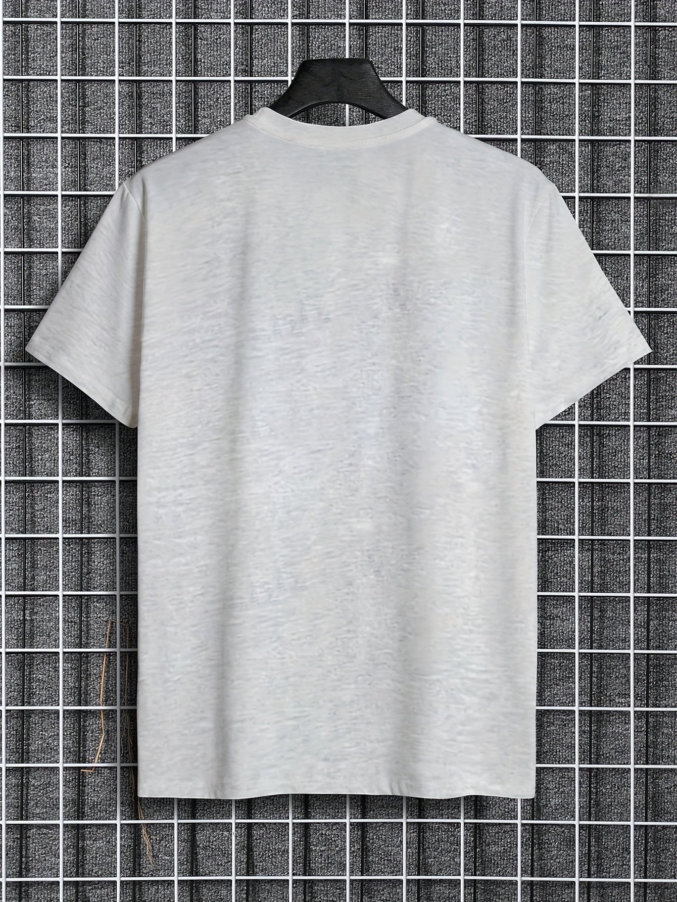 Boys' 1976 Brooklyn NY Graphic T-Shirt - Casual Crew Neck, Short Sleeve, Light Gray with Black Print, Polyester Blend, Spring/Summer Tee for Teens, Summer Tshirt | Trendy Youth Fashion | Stretch Knit Fabric